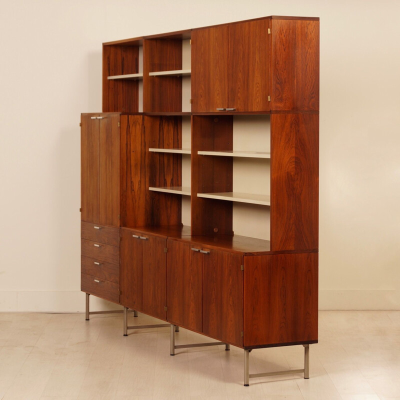 Vintage rosewood bookcase by Cees Braakman for Pastoe, 1960