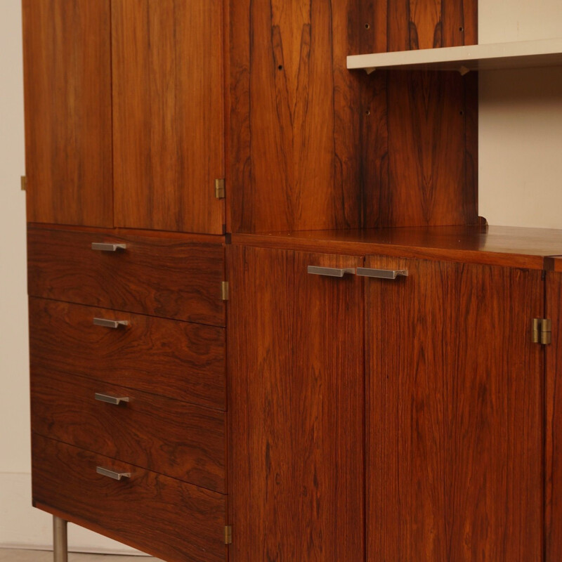 Vintage rosewood bookcase by Cees Braakman for Pastoe, 1960