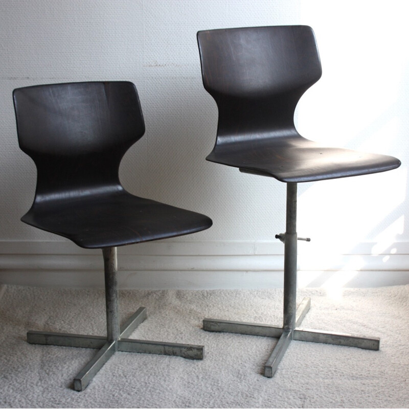 Pagholz industrial desk chair - 1960s