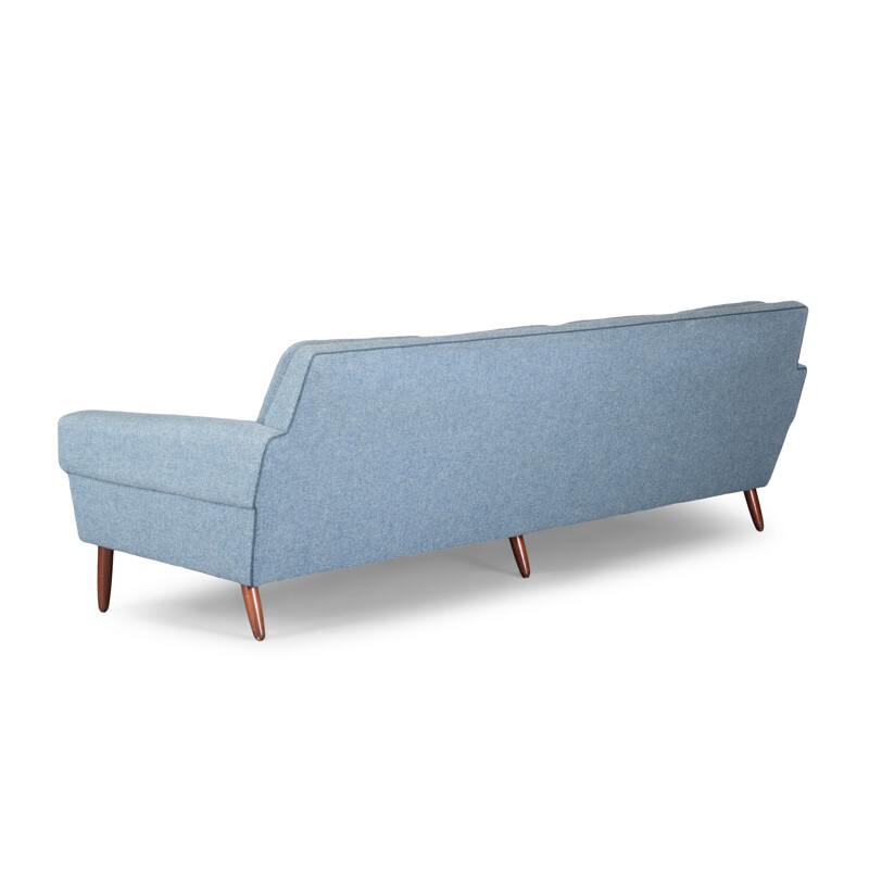 Vintage danish sofa by Folke Ohlsson for Dux in light blue wool, 1960