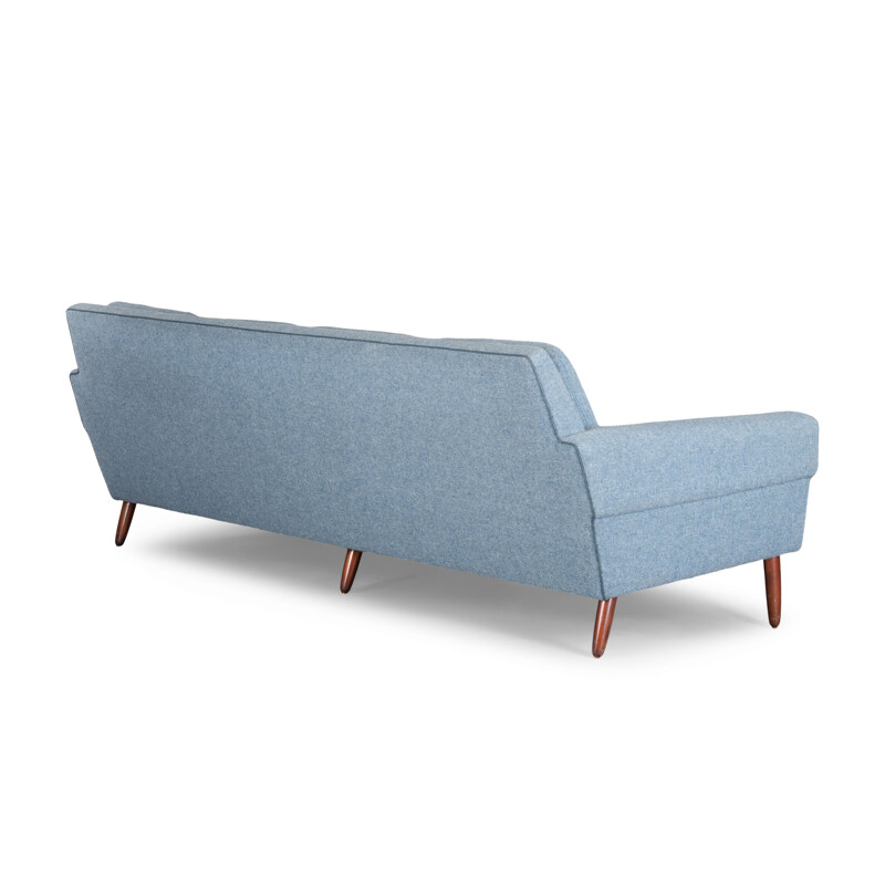 Vintage danish sofa by Folke Ohlsson for Dux in light blue wool, 1960
