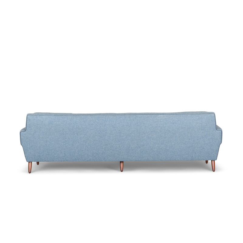 Vintage danish sofa by Folke Ohlsson for Dux in light blue wool, 1960