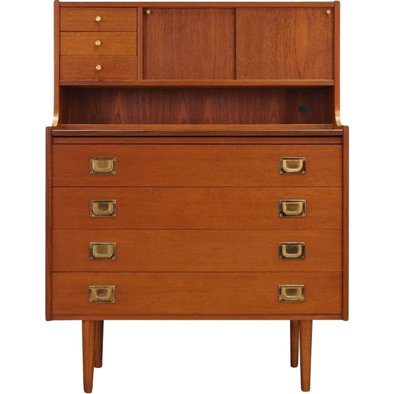 Vintage scandinavian teak secretary, 1960-70s