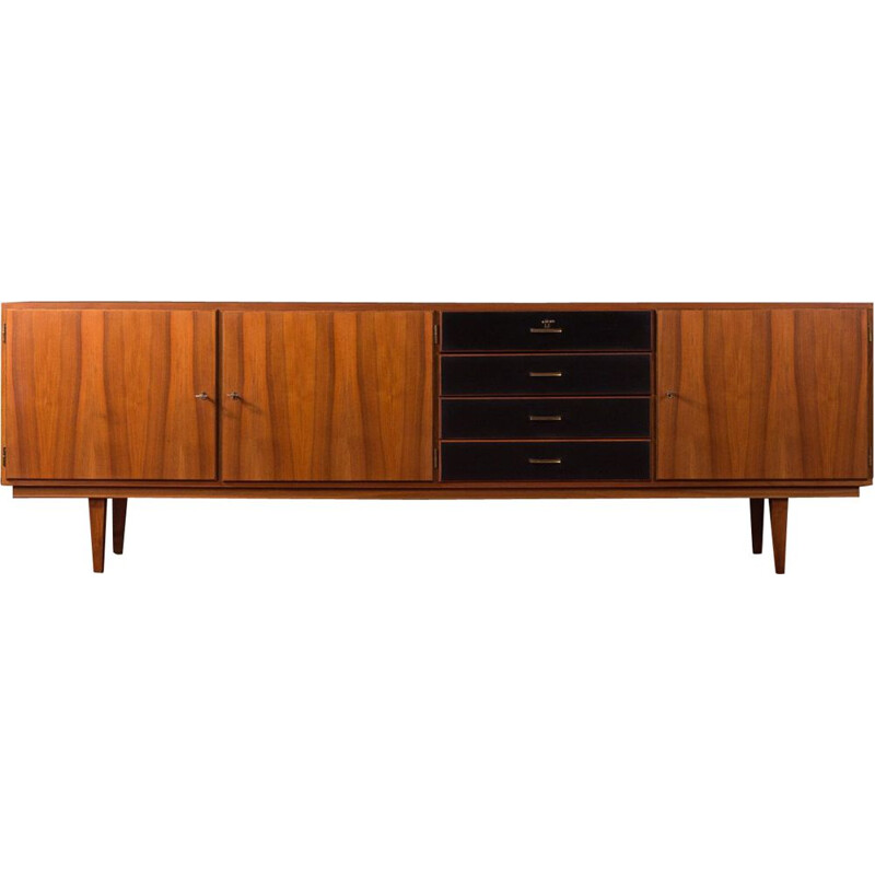 Vintage teak veneer sideboard, Germany, 1960s