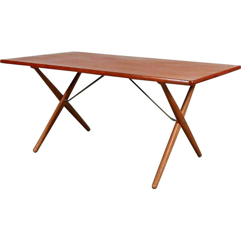 Table à repas vintage de Hans J. Wegner pour Andreas Tuck, Danemark, 1950