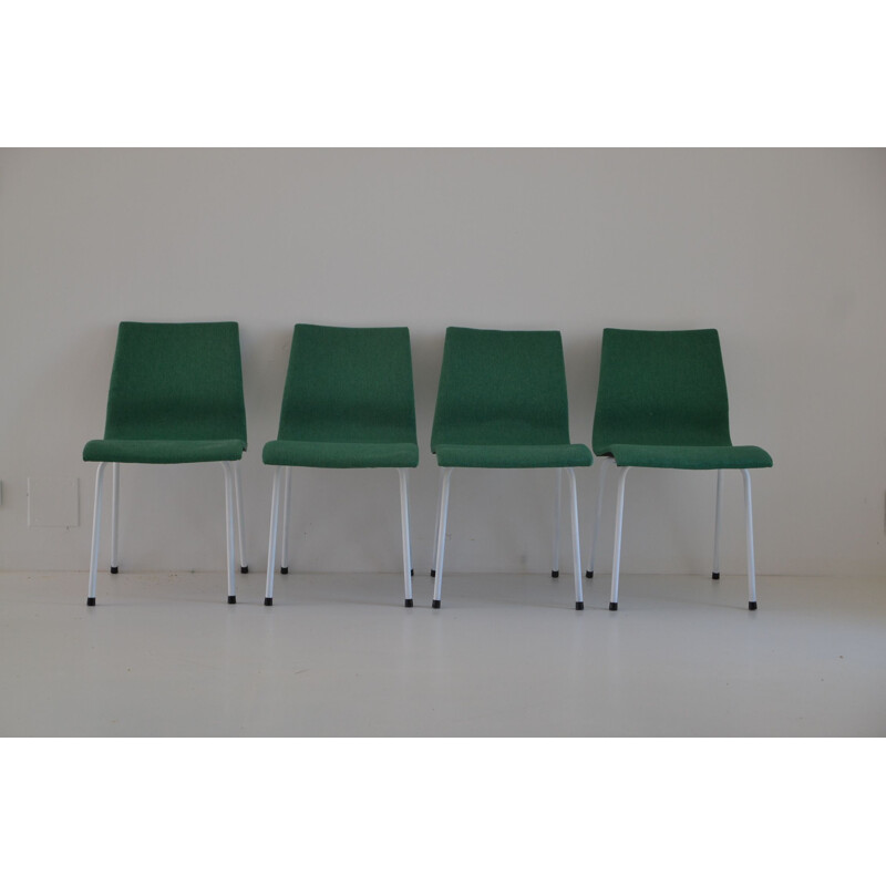 Suite von 4 Vintage-Stühlen Gruppe IV Charron, René-Jean Caillette - 1950