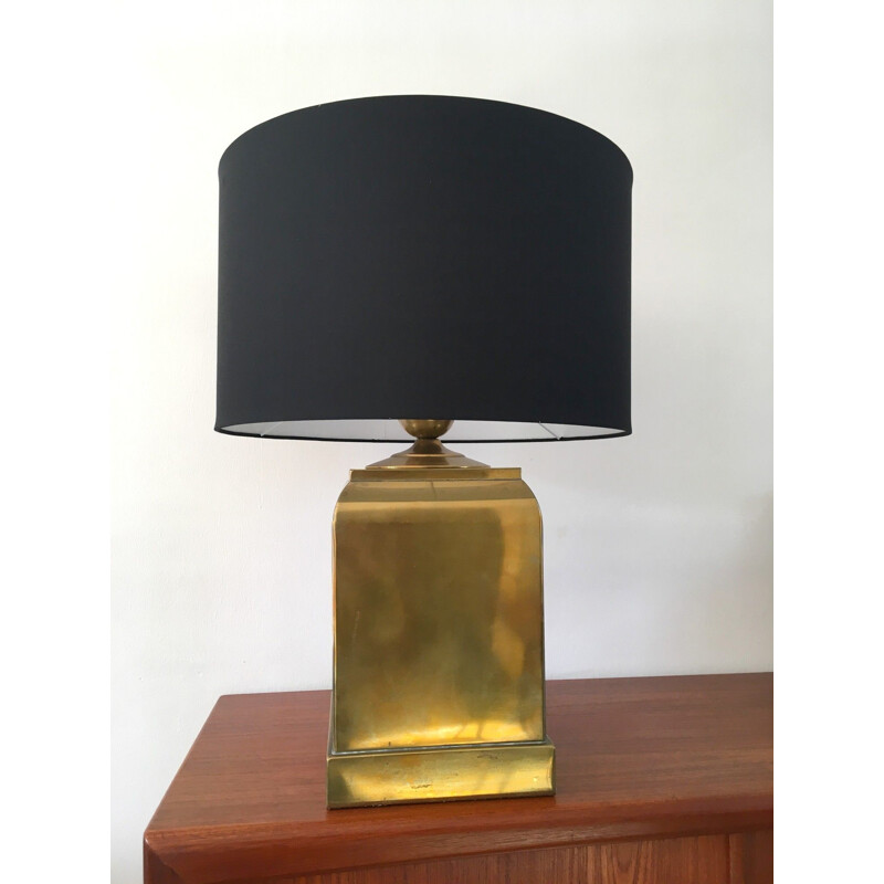 Vintage brass lamp, 1970s