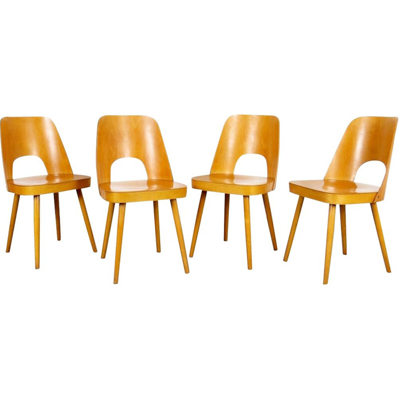 Conjunto Vintage de 4 cadeiras por Oswald Haerdtl, 1960