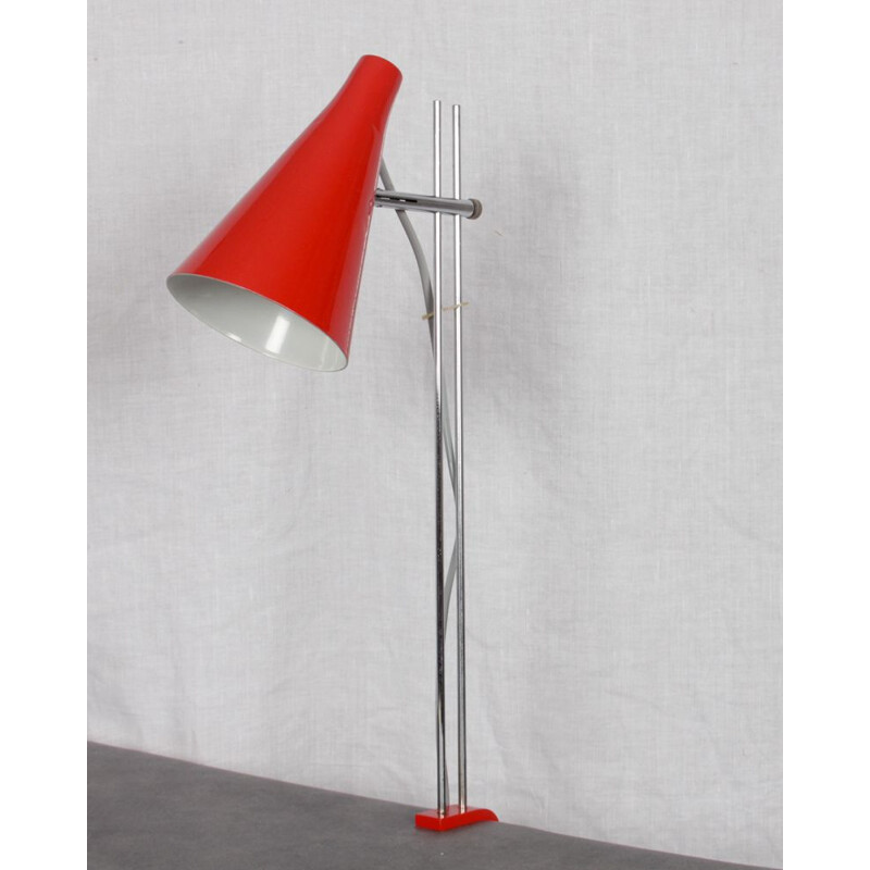 Vintage metal lamp by Josef Hurka for Lidokov, 1960s