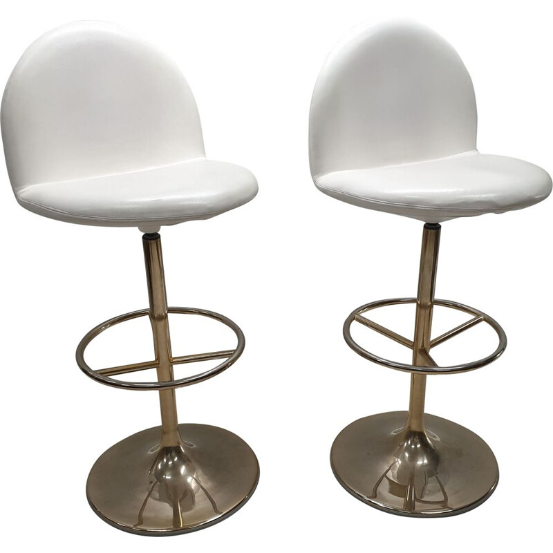 Vintage pair of Vinga bar stools by Börje Johanson for Johanson Design, 1990s