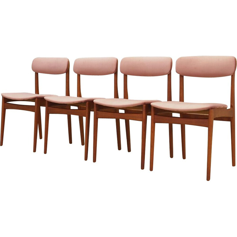Ensemble de 4 chaises vintage en teck par Bundgaard Rasmussen, 1960-70