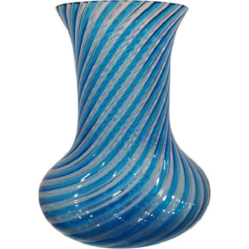 Vase vintage en verre de murano