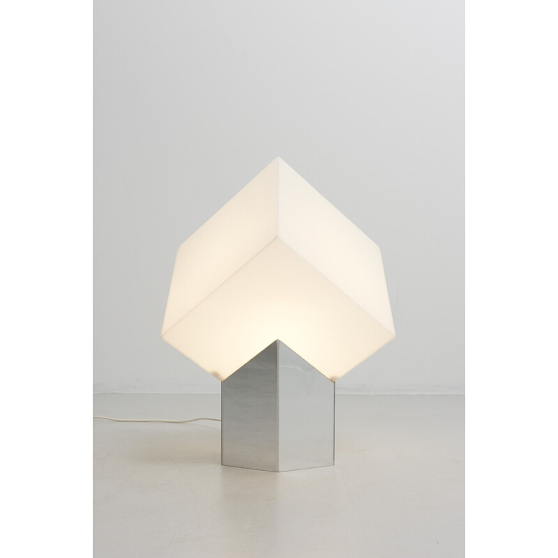 Vintage cube light by Paul Driessen from Raak, 1974