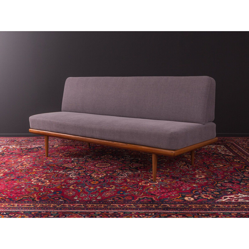 Vintage teak grey-purple sofa by Peter Hvidt & Orla Mølgaard-Nielsen, 1960s