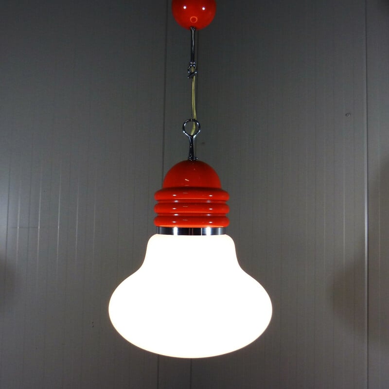 Vintage "Arianna" pendant lamp by Piero Brombin for Artemide, Italy, 1965s