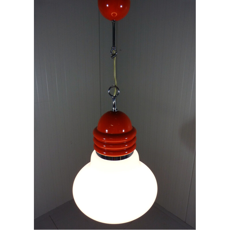 Vintage "Arianna" pendant lamp by Piero Brombin for Artemide, Italy, 1965s