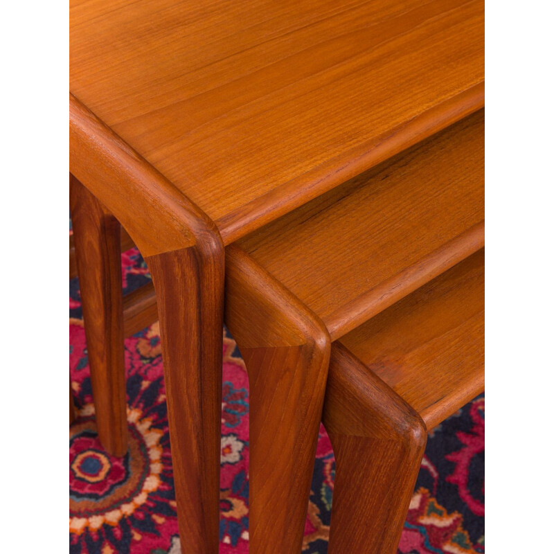 Vintage teak nesting tables, Denmark, 1960s