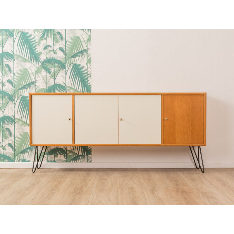 Vintage oak sideboard by WK Möbel 1960