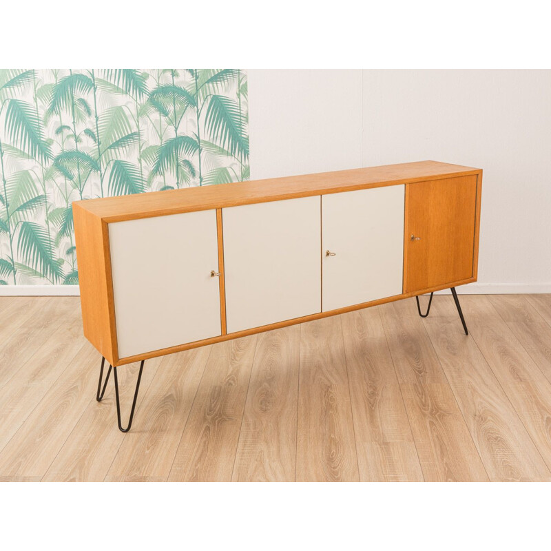 Vintage oak sideboard by WK Möbel 1960