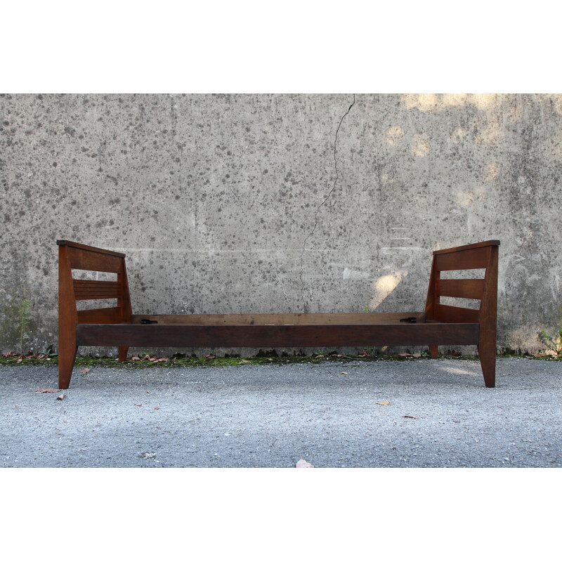 Vintage oak twin beds by Rene Gabriel