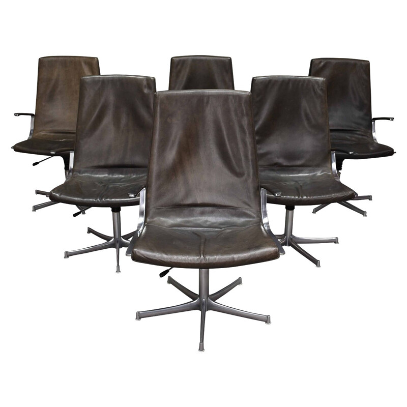 Vintage walter Knoll exclusive conference chairs by Bernd Münzebrock - Germany, 1975