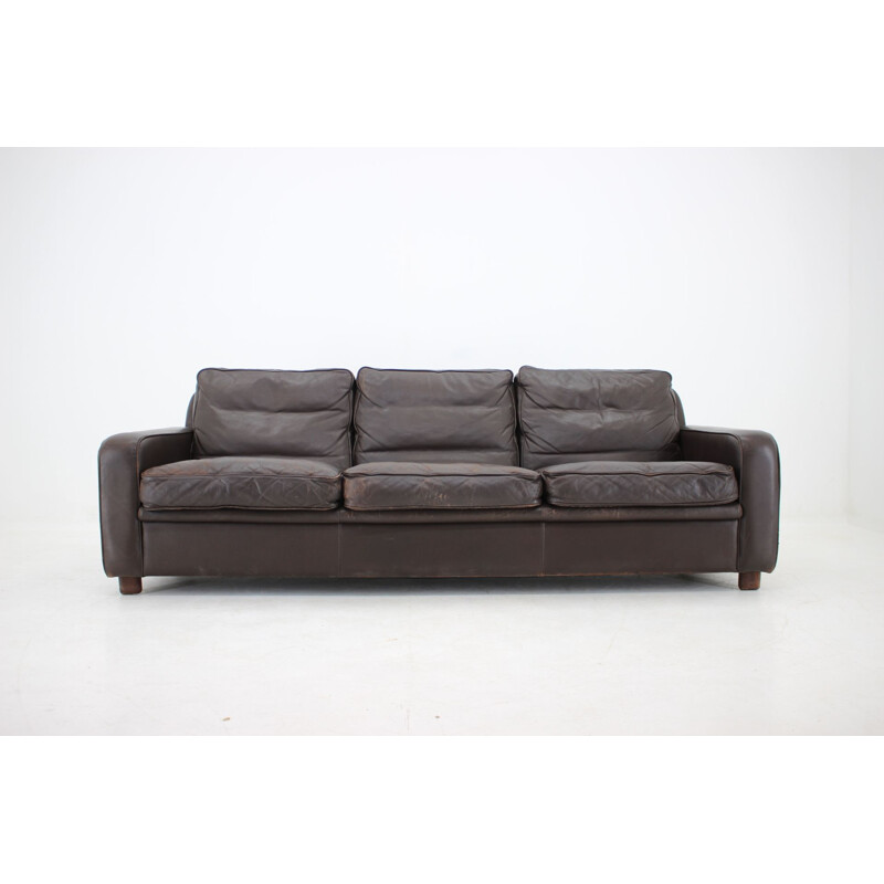 Vintage leather 3-Seather sofa by Georg Thams 1960