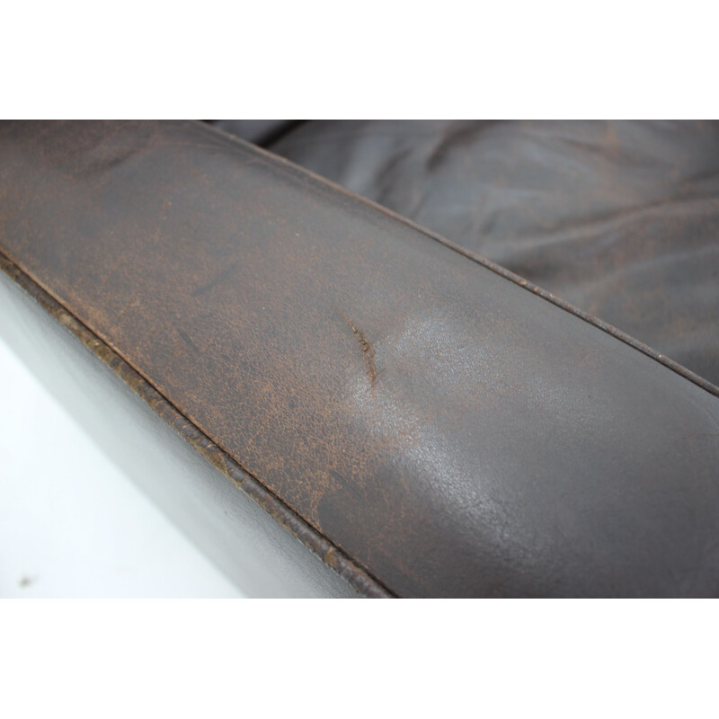 Vintage leather 3-Seather sofa by Georg Thams 1960