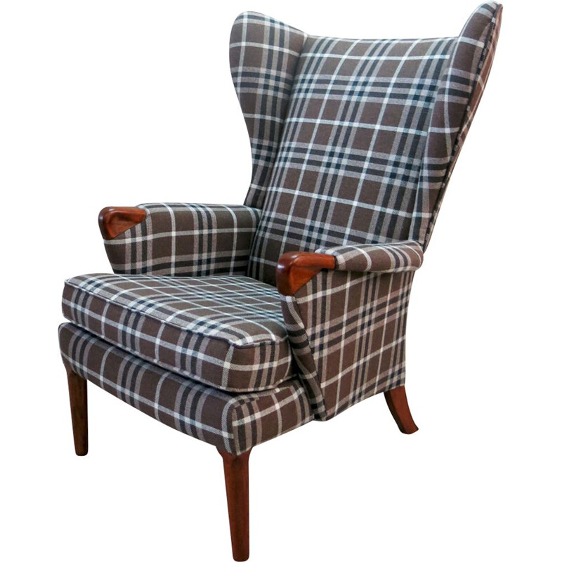 Vintage Wingback Chair with Teak Legs from Parker Knoll, 1960s