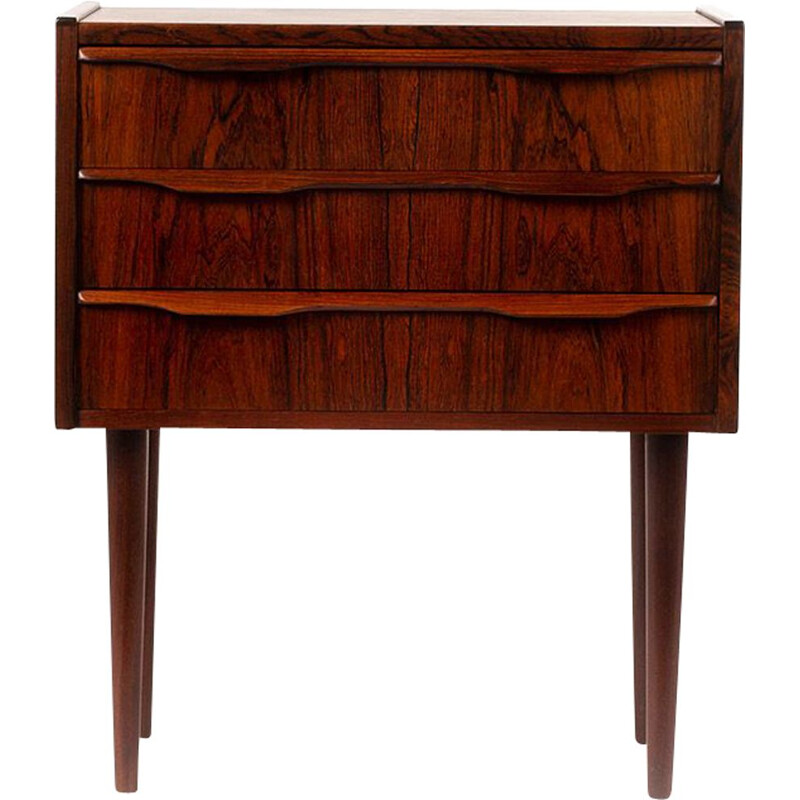 Vintage Danish small chest of drawers in rosewood, 1960