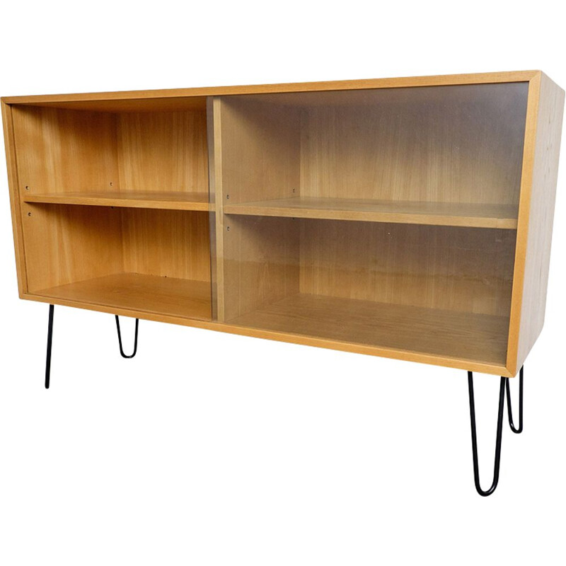 Vintage sideboard in Elm wood by Erich Stratmann for Idee Möbel, 1950s