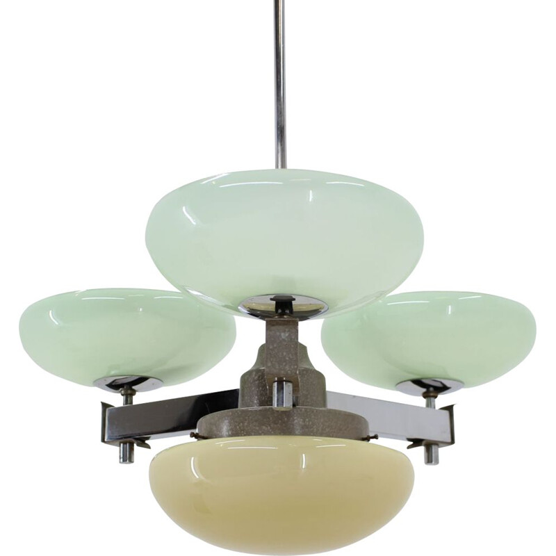 Vintage  Art Deco chandelier by Zukov, 1930s