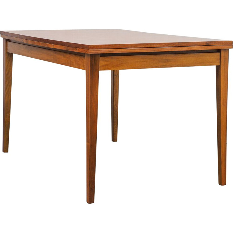 Vintage extendable walnut dining table, 1960s