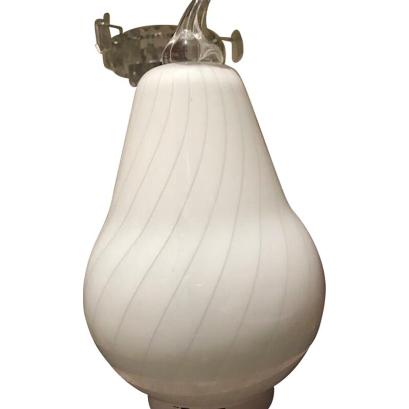Lampe vintage poire en verre de Murano par Vetri, 1970