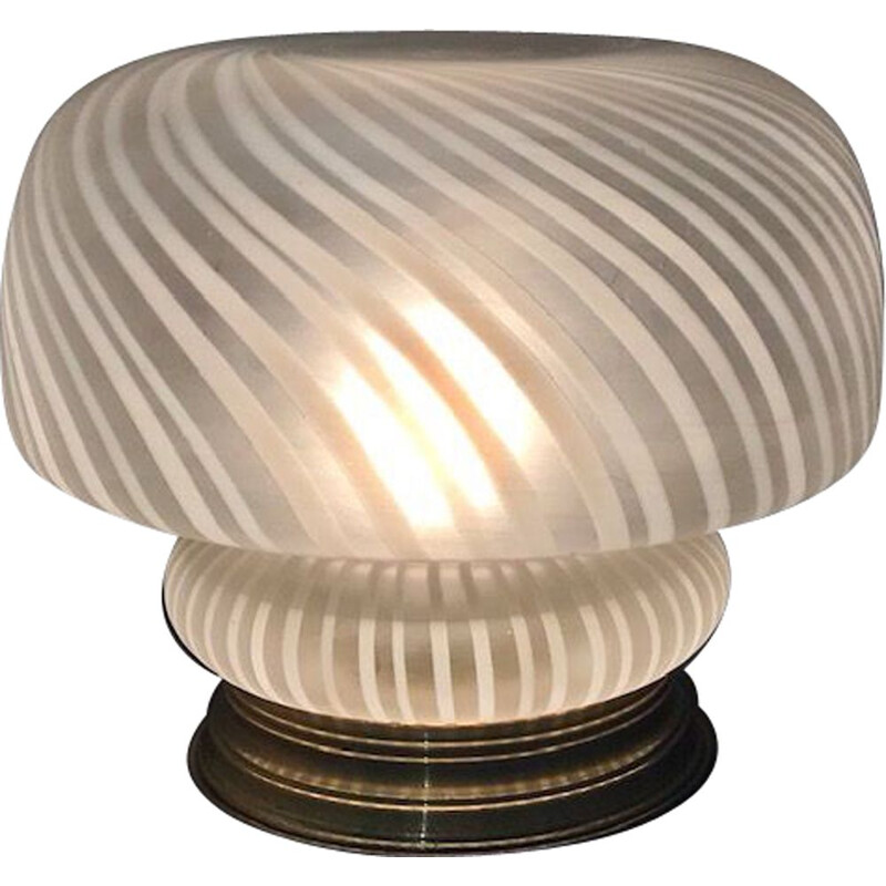 Vintage Murano glass mushroom lamp by Vetri, 1960s