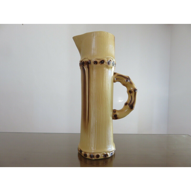 Vintage ceramics pitcher by Pol Chambost 1950
