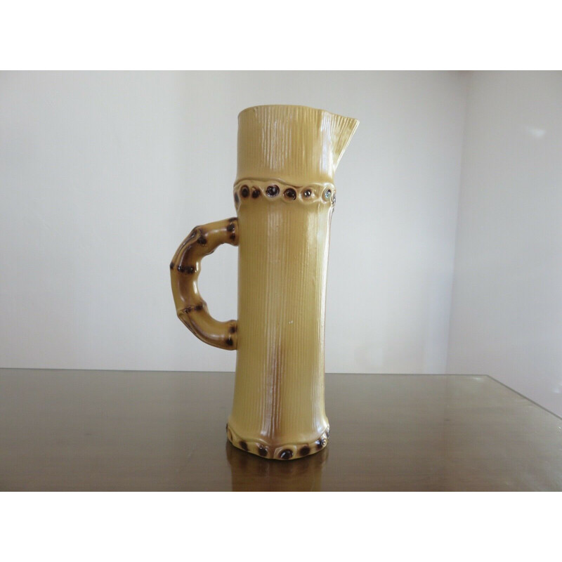 Vintage ceramics pitcher by Pol Chambost 1950