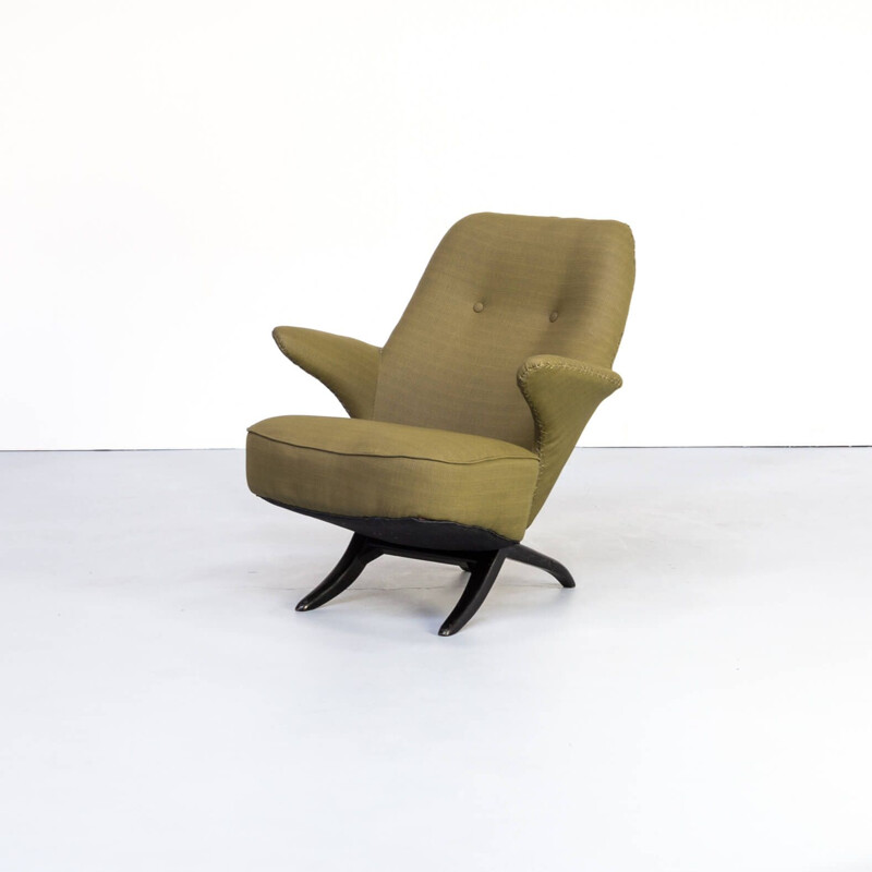 Vintage lounge armchair "pinguin" by Theo Ruth for Artifort, 1950s