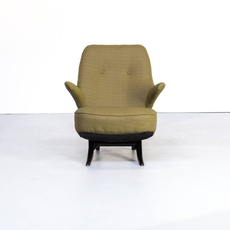 Vintage lounge armchair "pinguin" by Theo Ruth for Artifort, 1950s