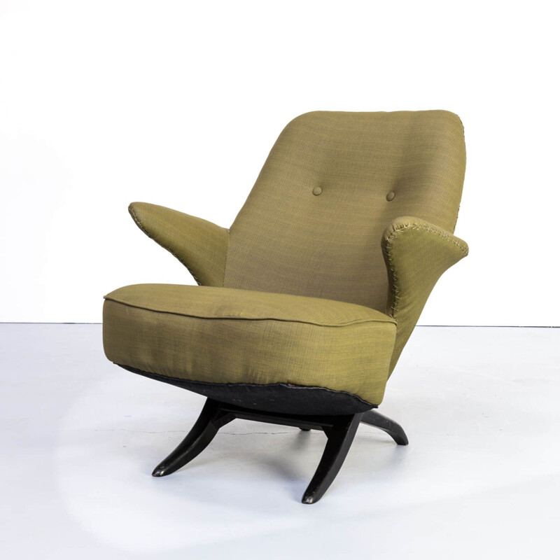 Vintage lounge armchair "pinguin" by Theo Ruth for Artifort, 1950s