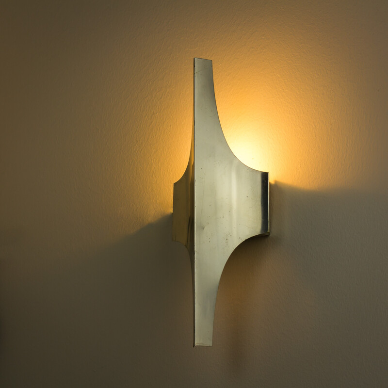 Doria Leuchten space age aluminium wall lamp - 1970s