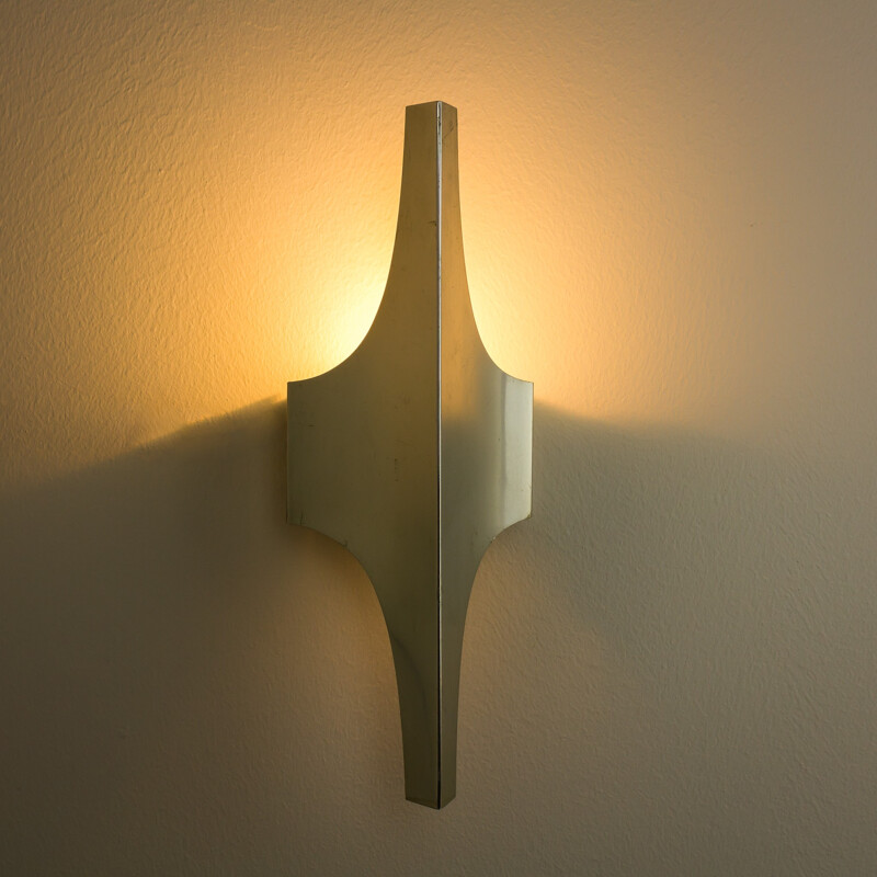 Doria Leuchten space age aluminium wall lamp - 1970s