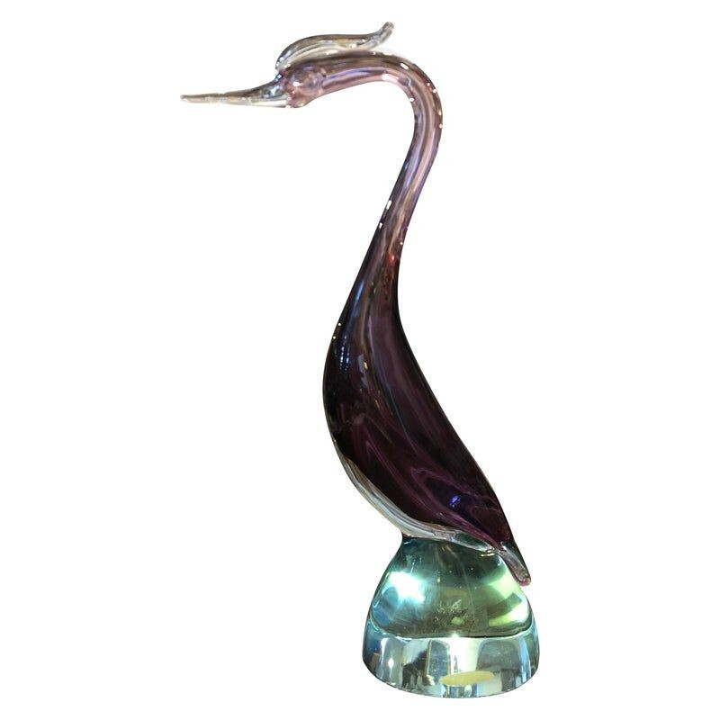 Vintage Murano glass "bird" sculpture, 1960