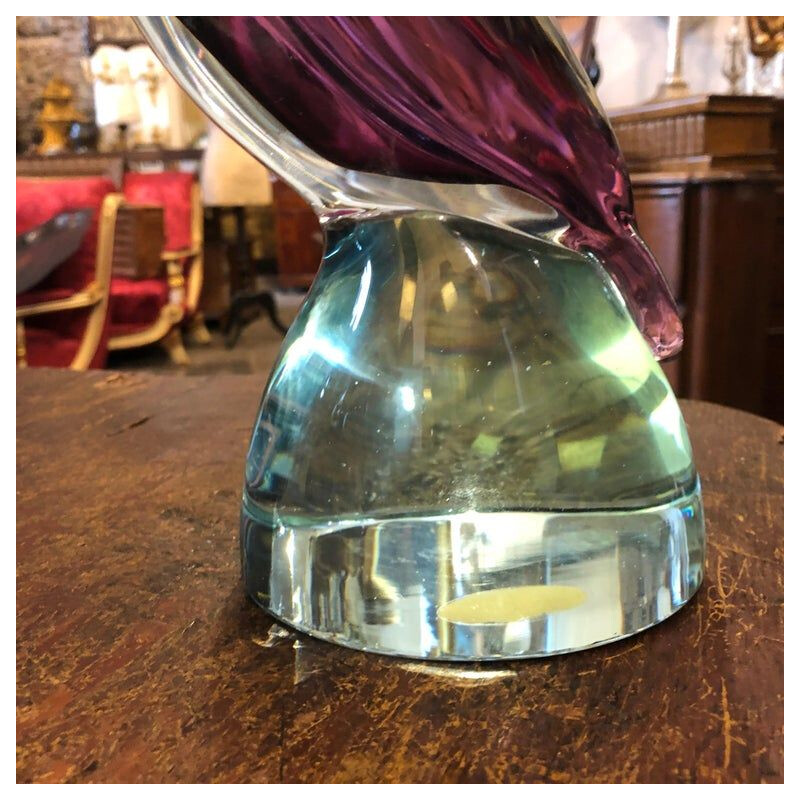 Vintage Murano glass "bird" sculpture, 1960