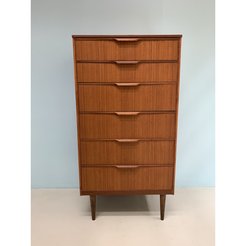 Vintage teak chest of drawers by Frank Guille for Austinsuite, 1960s