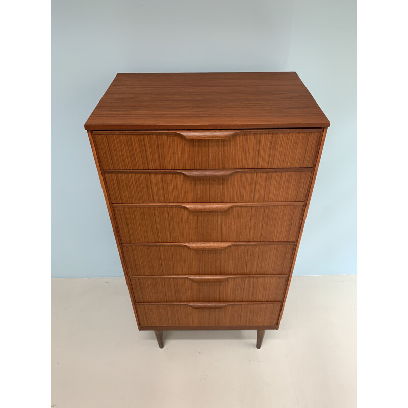 Vintage teak chest of drawers by Frank Guille for Austinsuite, 1960s