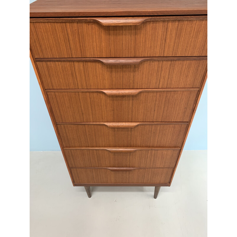 Vintage teak chest of drawers by Frank Guille for Austinsuite, 1960s