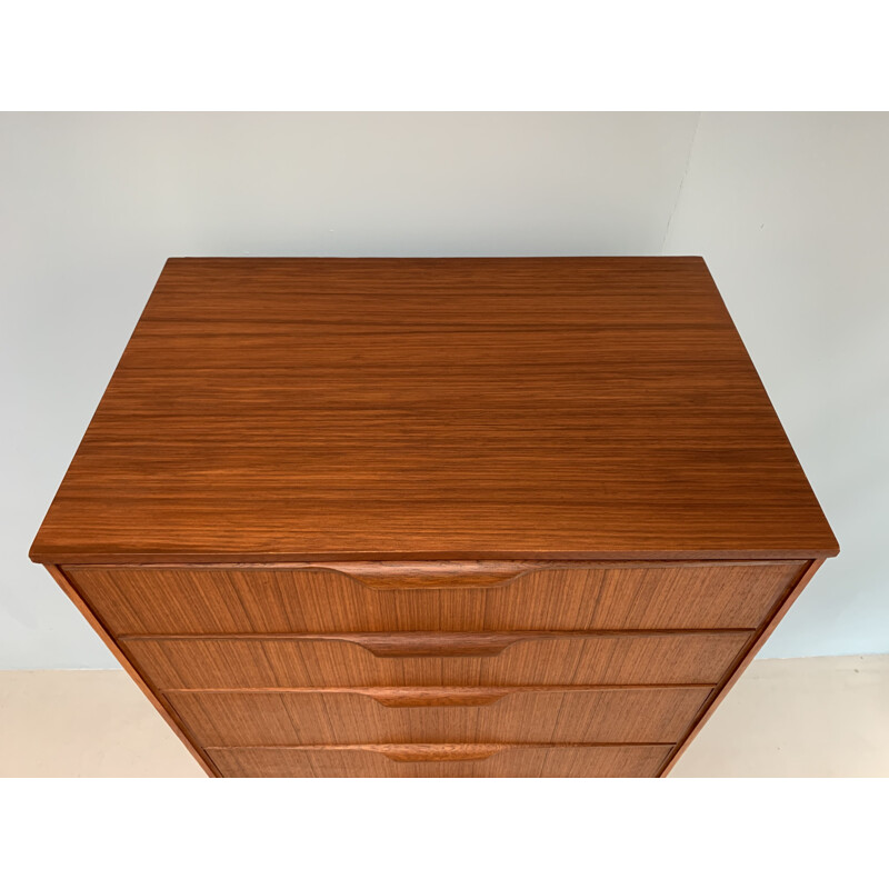 Vintage teak chest of drawers by Frank Guille for Austinsuite, 1960s