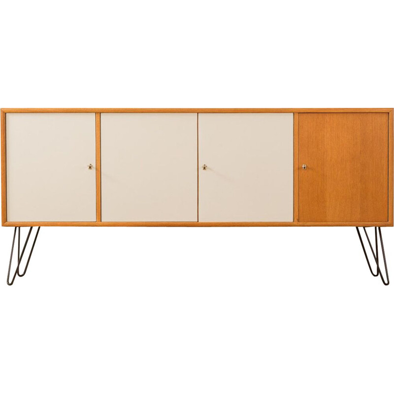 Vintage oak sideboard by WK Möbel 1960