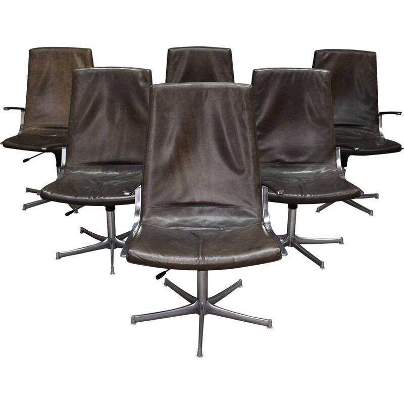 Vintage walter Knoll exclusive conference chairs by Bernd Münzebrock - Germany, 1975
