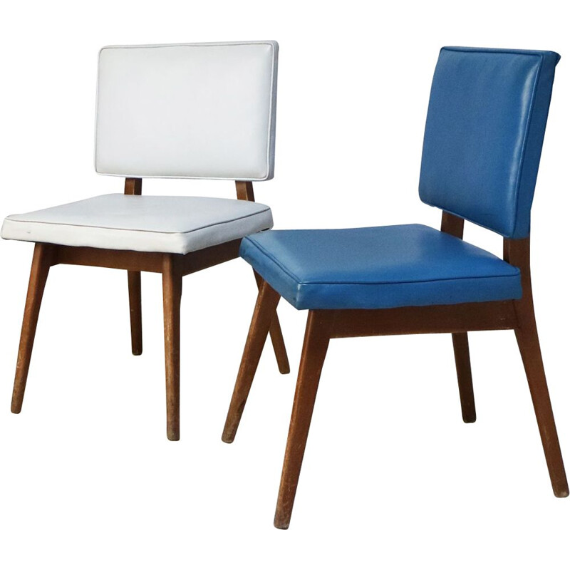 Pair of vintage dining chairs, Czech Republic 1960